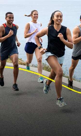 People running