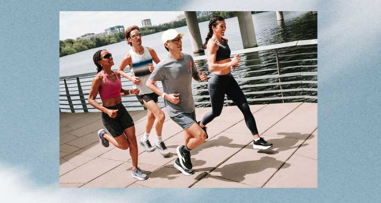 Four runners in Brooks gear