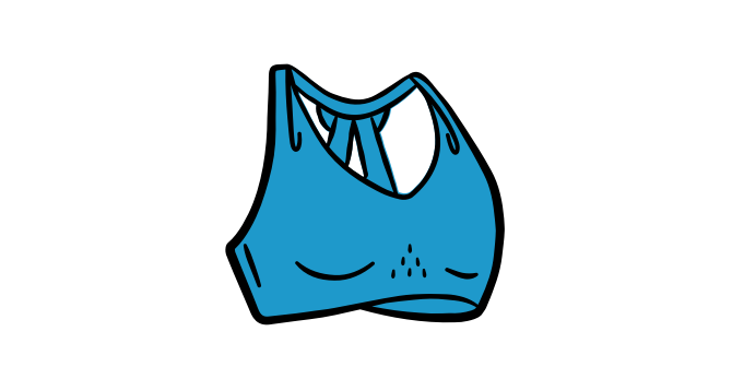 Illustration of a run bra