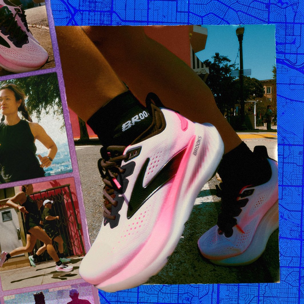 A woman wearing the Glycerin 23 on a sunny day