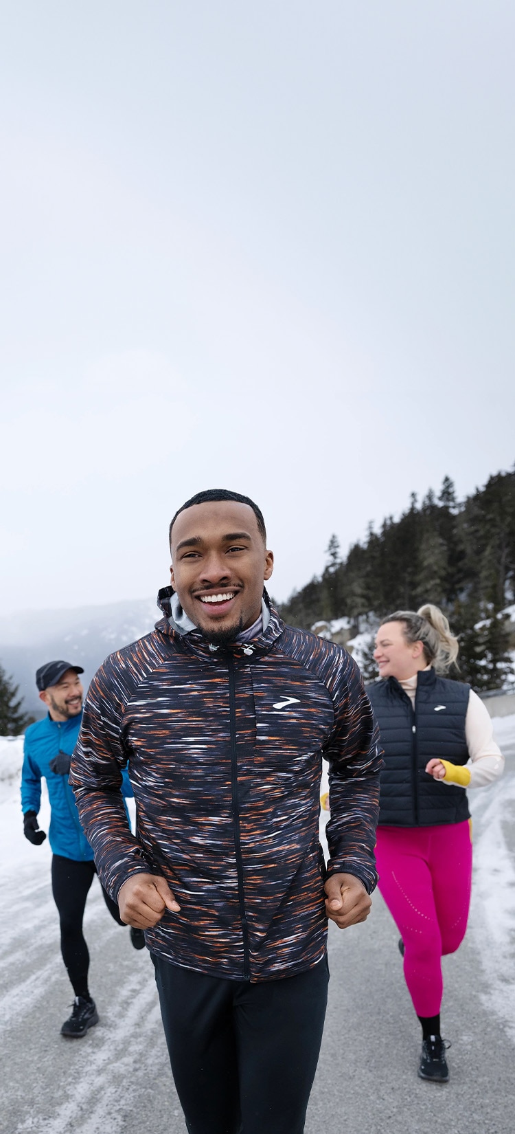Runners wearing Brooks apparel