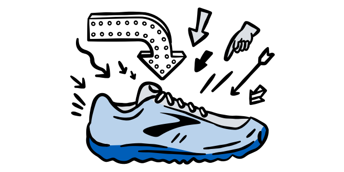 Illustrazione di una scarpa