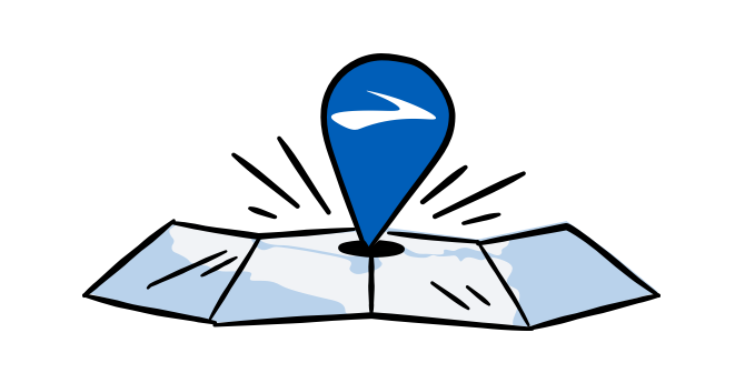 An illustrated map