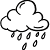 Illustration d’un nuage pluvieux Brooks