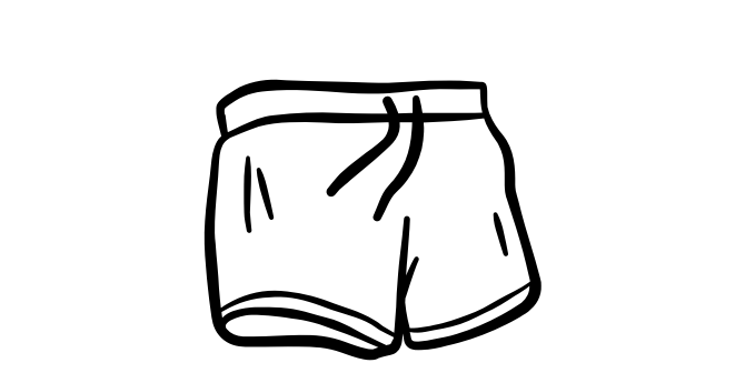 Illustrated shorts