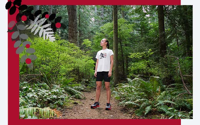 Women in the woods