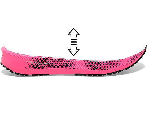 Pink shoe sole