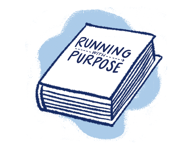 Livre Running with Purpose illustré