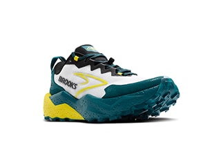 Product shot of the Brooks Caldera running shoe