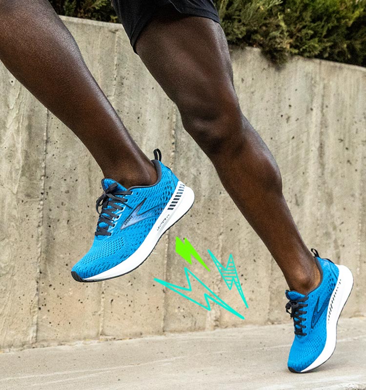 Runner wearing Levitate 5 GTS shoes