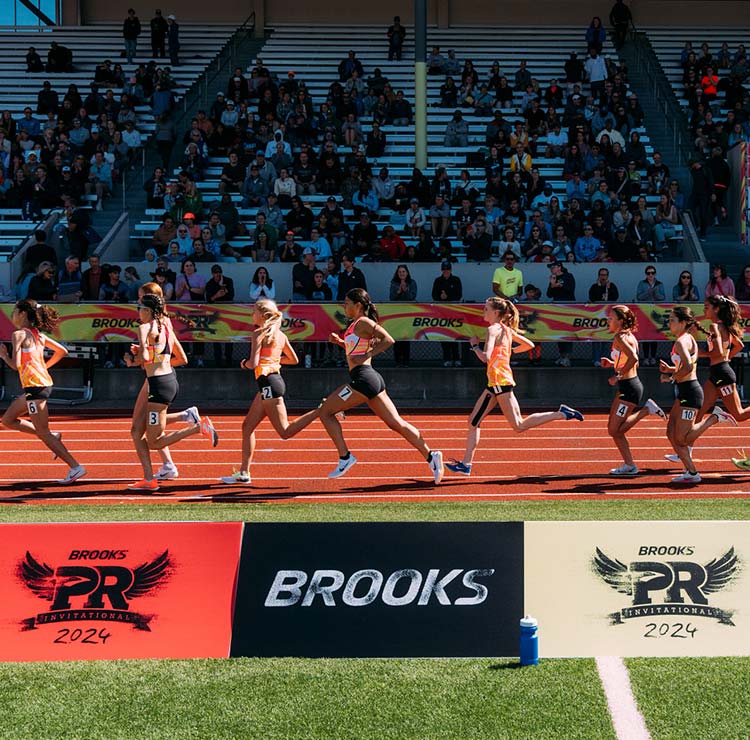 Women runners during a race
