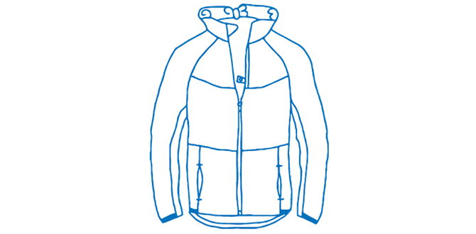 Ilustración de la chaqueta Canopy
