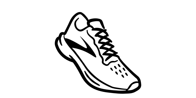 Illustrated Brooks shoe