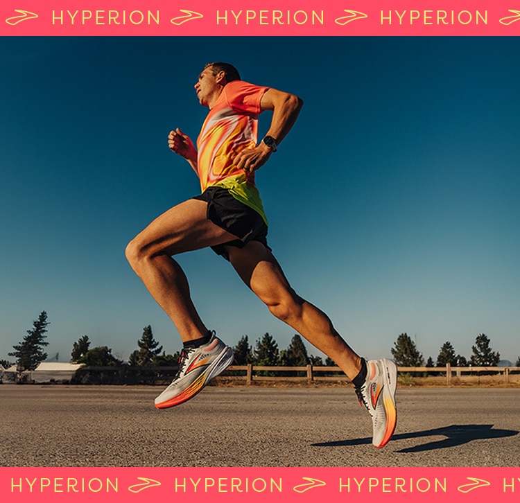 Runner wearing Hyperion shoes