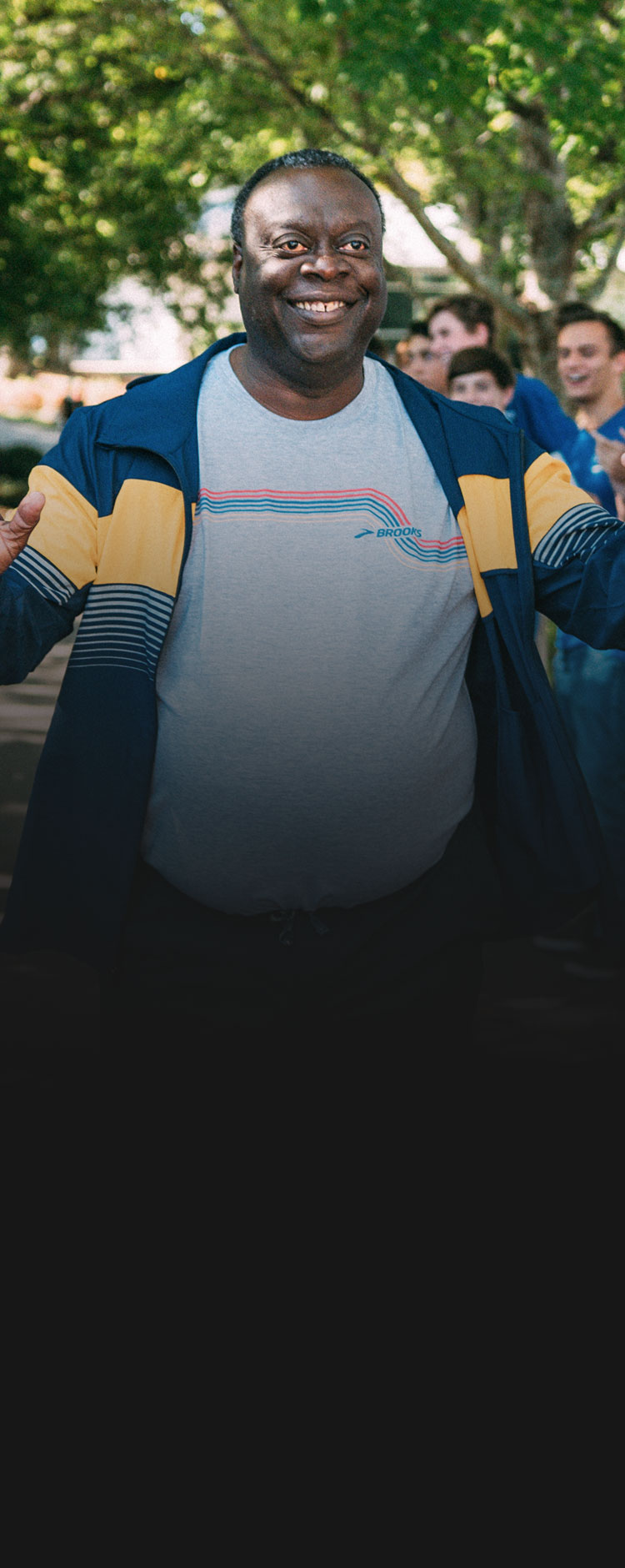 Athletes celebrating a coach