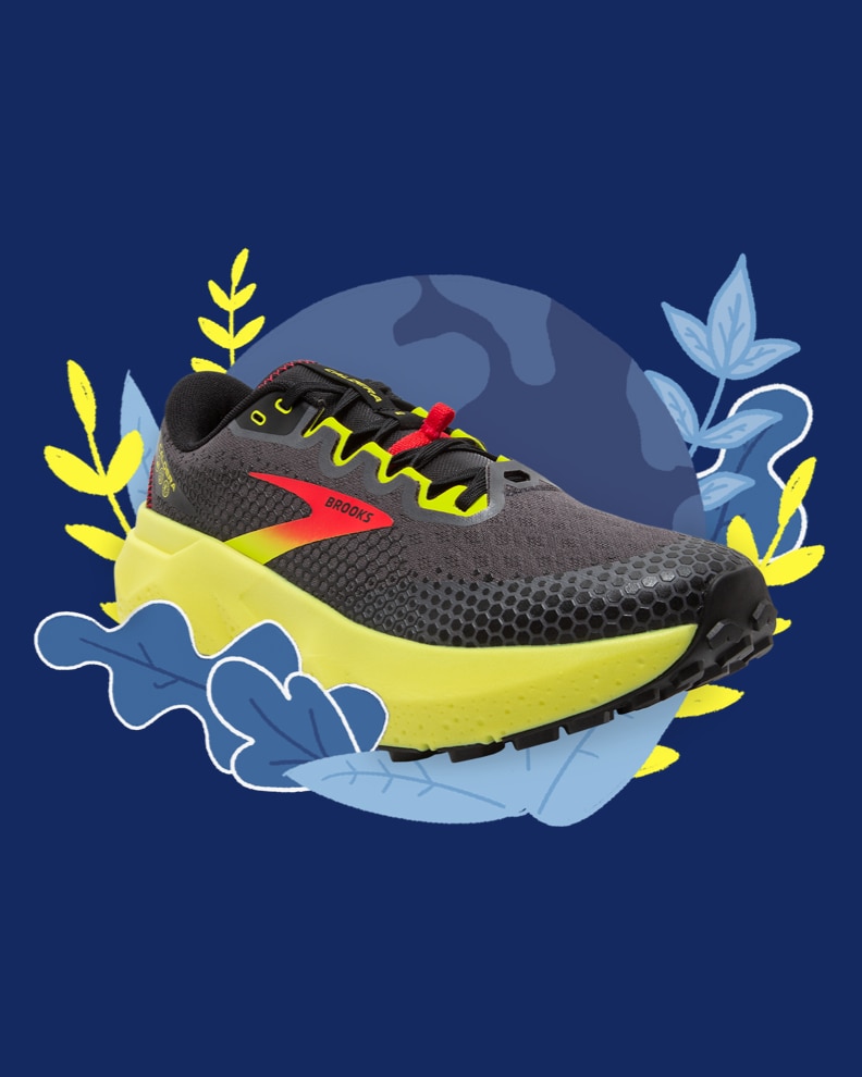 Most sustainable Brooks running shoe, the Caldera