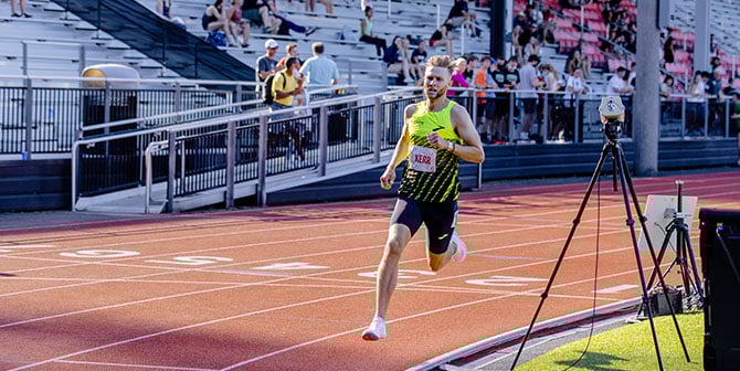 Josh Kerr on racetrack