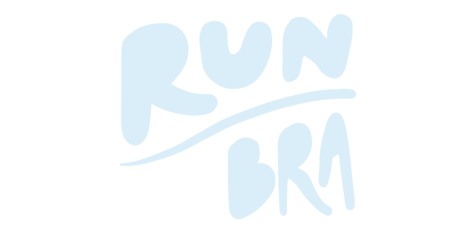 Illustration von Run Bra Text
