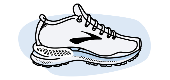 Icono de zapatilla con soporte GuideRails