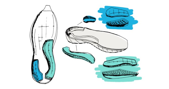 Brooks shoe illustration