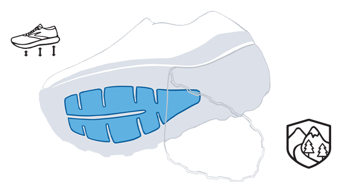 An illustrated sole