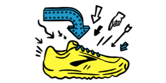 Illustration eines Schuhs
