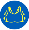 Illustration of a sports bra