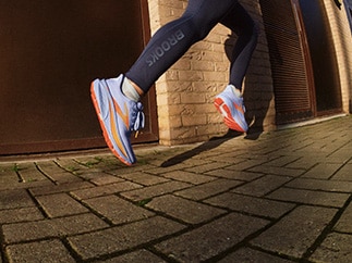 Lifestyle shot of the Brooks Ghost running shoe