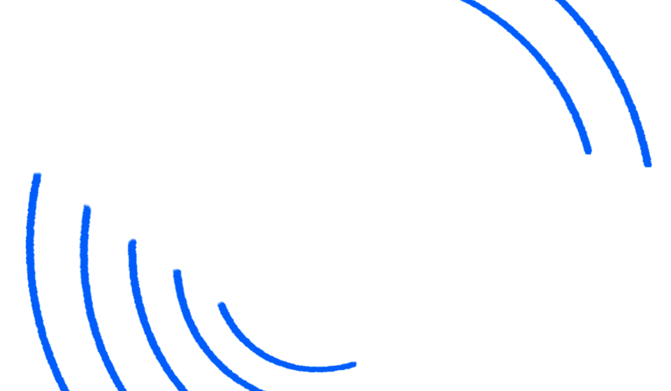 Un arrière-plan bleu avec des cercles de dessins animés blancs dessinés dessus