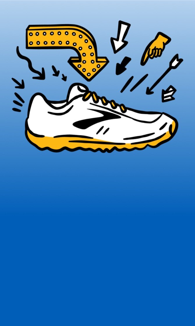 Find your ideal Running shoe illustration