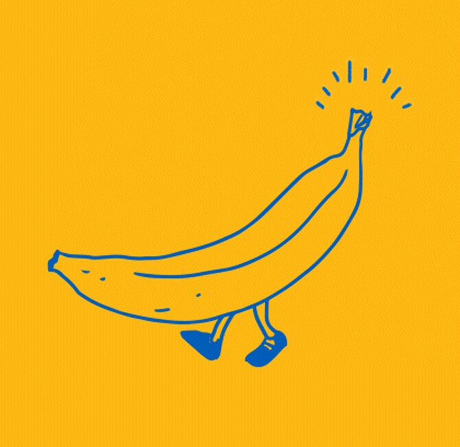 Illustration einer Banane