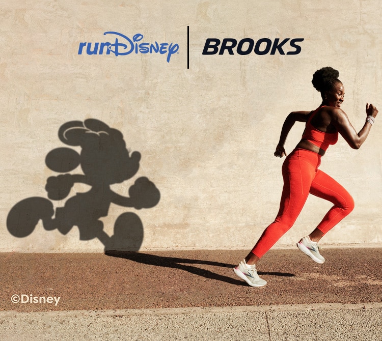 Minnie Mouse shadow of a runner