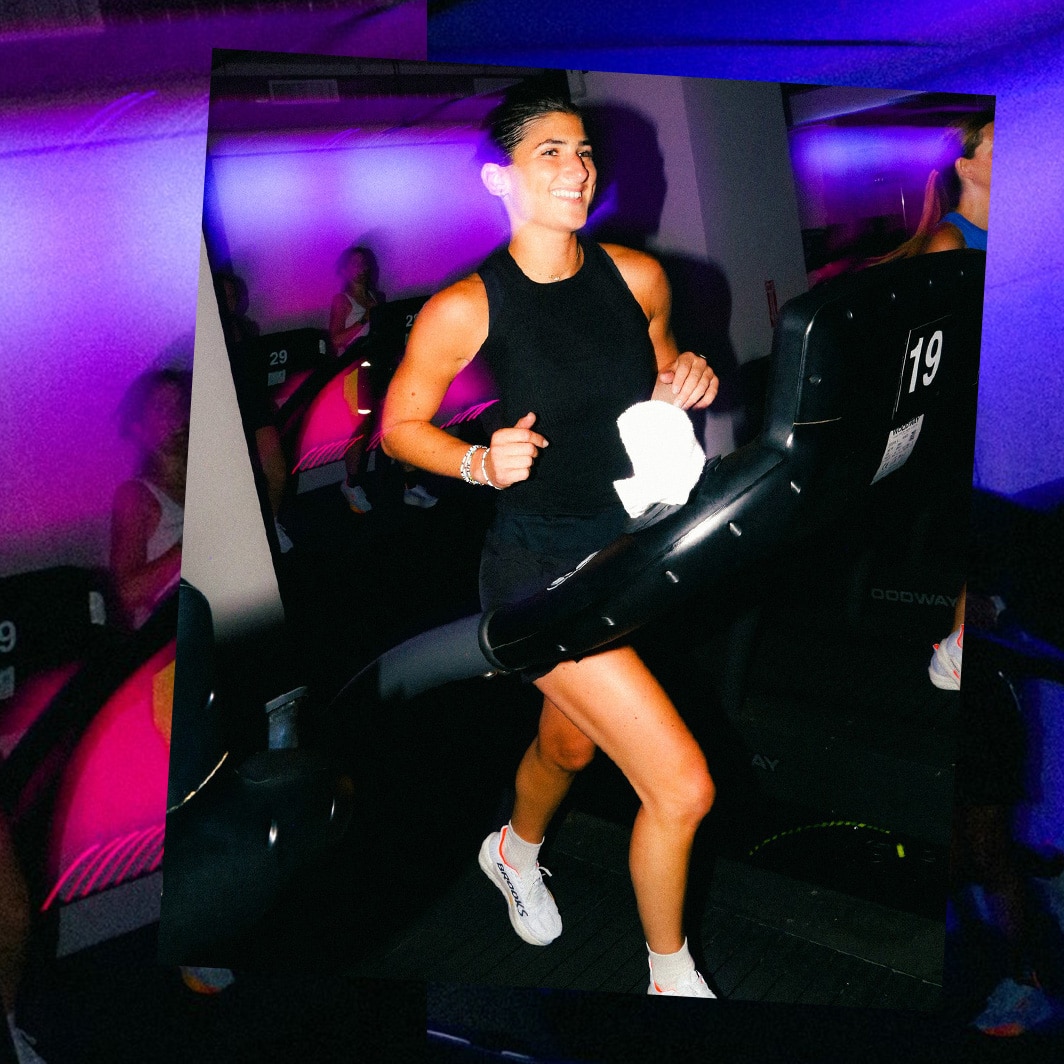 Runner on a treadmill