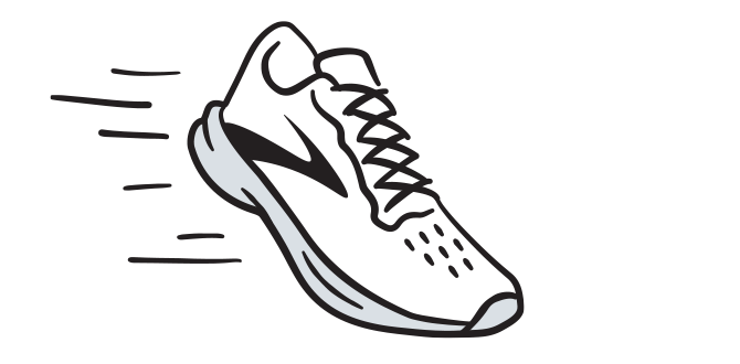 Illustration of a Brooks Shoe