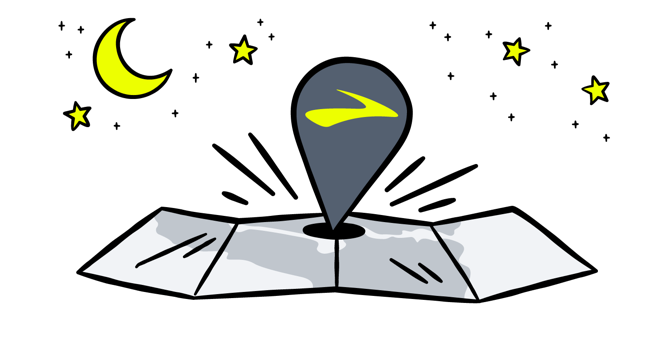 An illustrated map