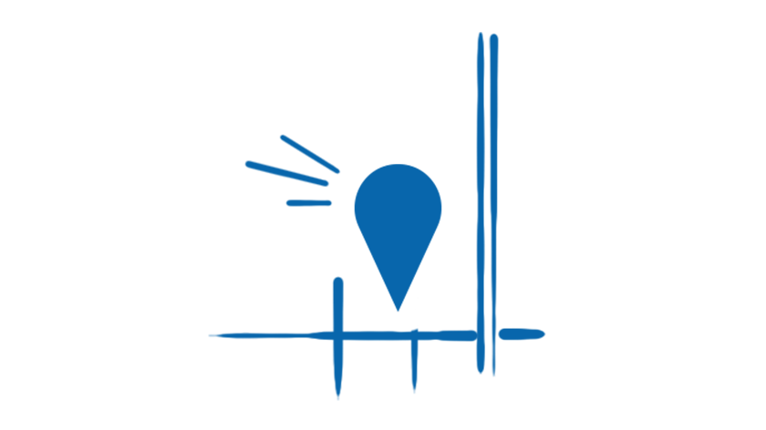 Illustration of a dropped pin on a map