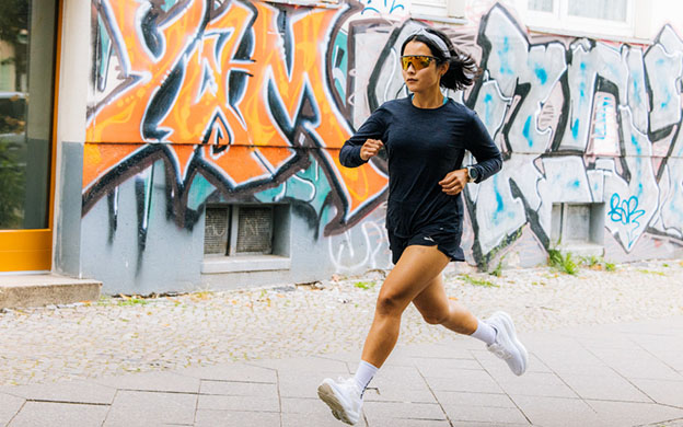 courir dans des escaliers