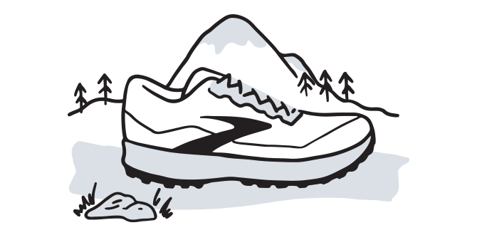 Chaussure pour les trails de montagne