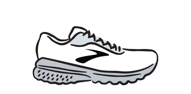 Illustration von Walking-Schuhen