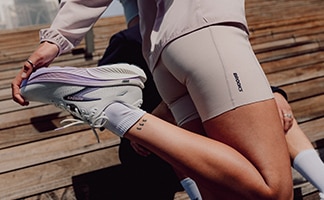 Lifestyle shot of the Brooks Ghost running shoe