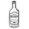dessin d’une bouteille de bourbon
