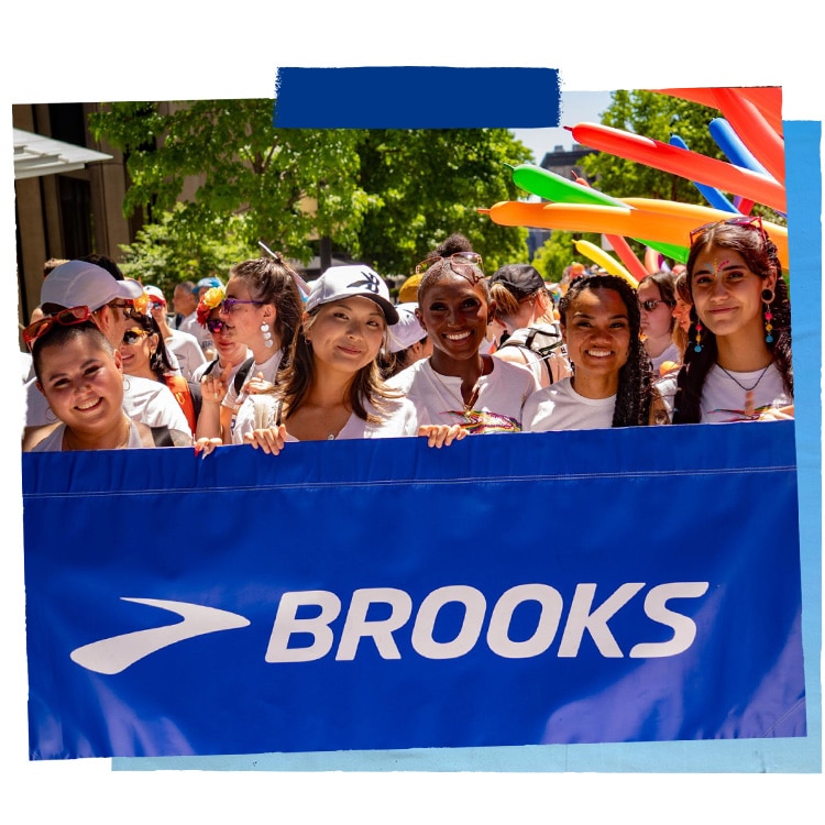 A collage showcasing different images of smiling Brooks interns around the Seattle area