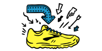 Illustrazione di una scarpa