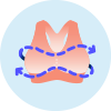 High impact support bra illustration