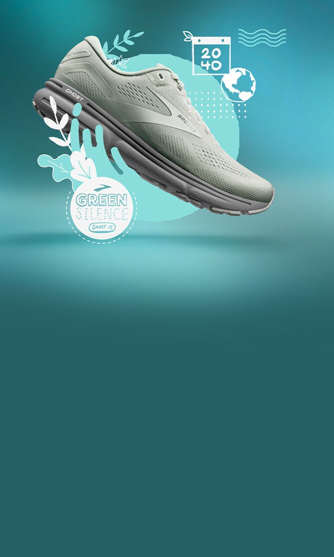 The new Ghost Green Silence running shoes