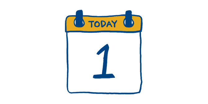 Illustrated calendar