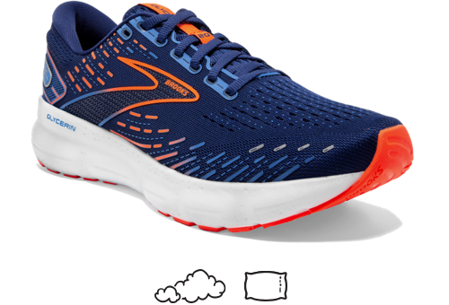 A close-up of the Glycerin 20 in navy