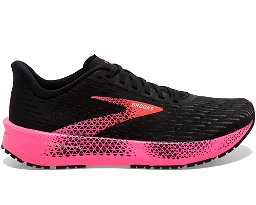 Black and pink Brooks Hyperion Tempo running shoe