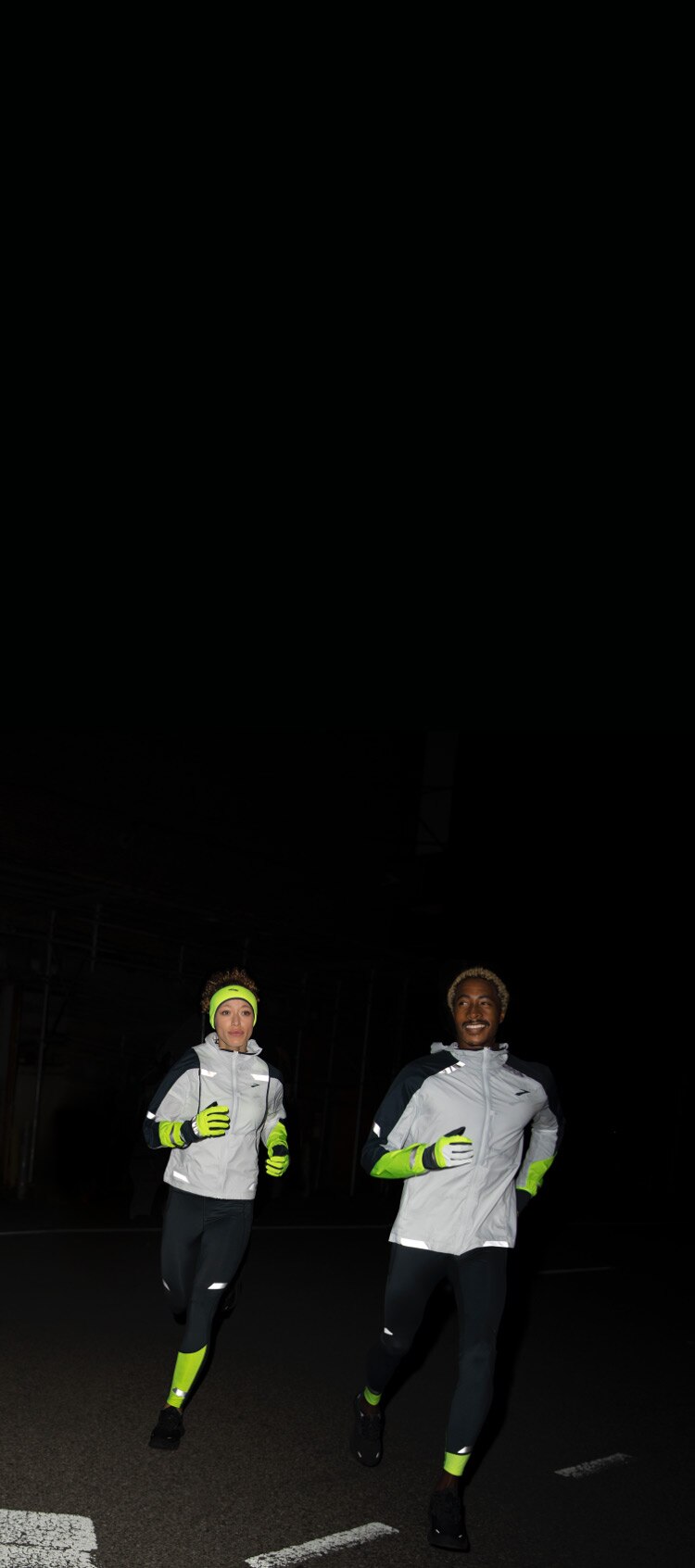 Models with Run Visible gear running in the dark