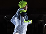 Man wearing the new Brooks reflective gear